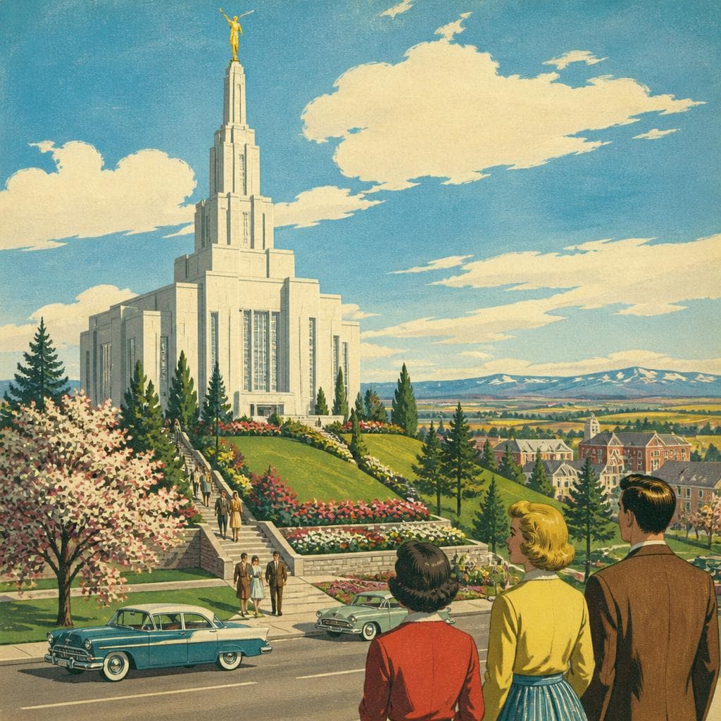 Cover art for The Temple on the Hill in Rexburg