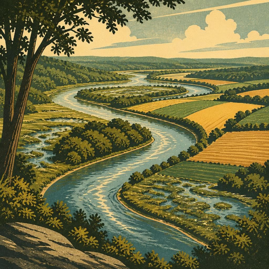 Cover art for The River That Arranges the Land