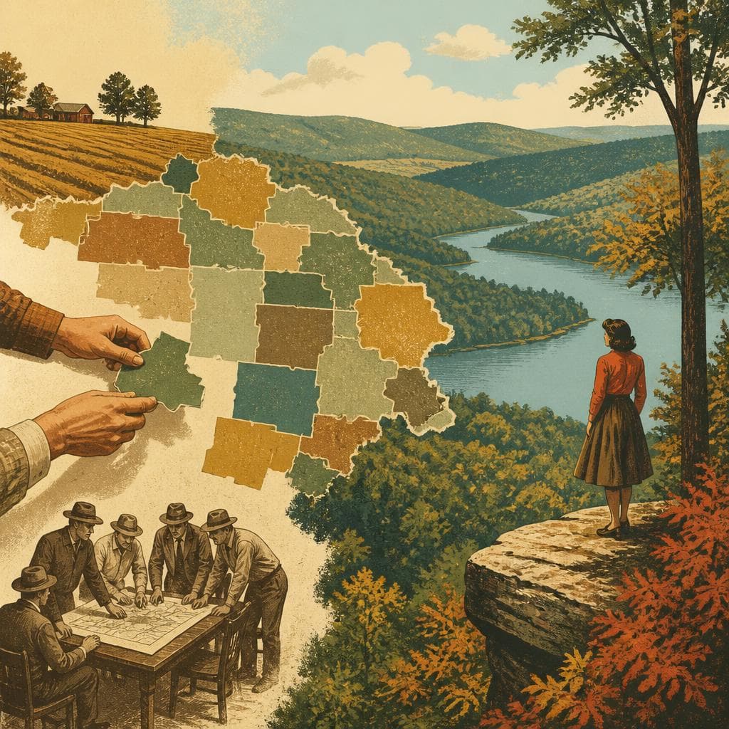 Cover art for A County Assembled, Then Claimed by the Hills