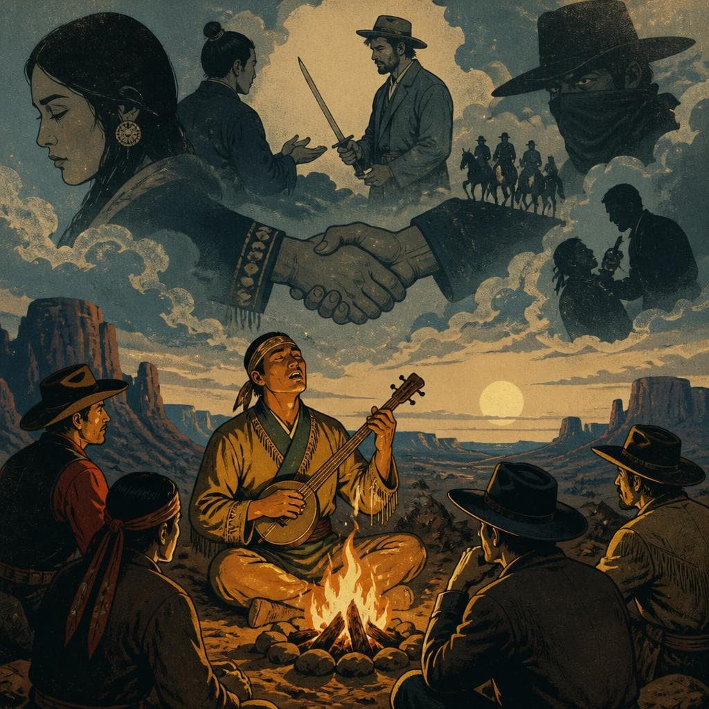 Cover art for When Far West Sang of Swords