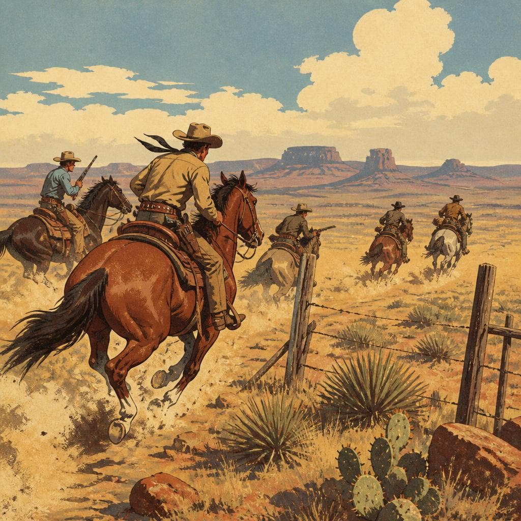Cover art for Where the Fence Ended, the Rangers Rode