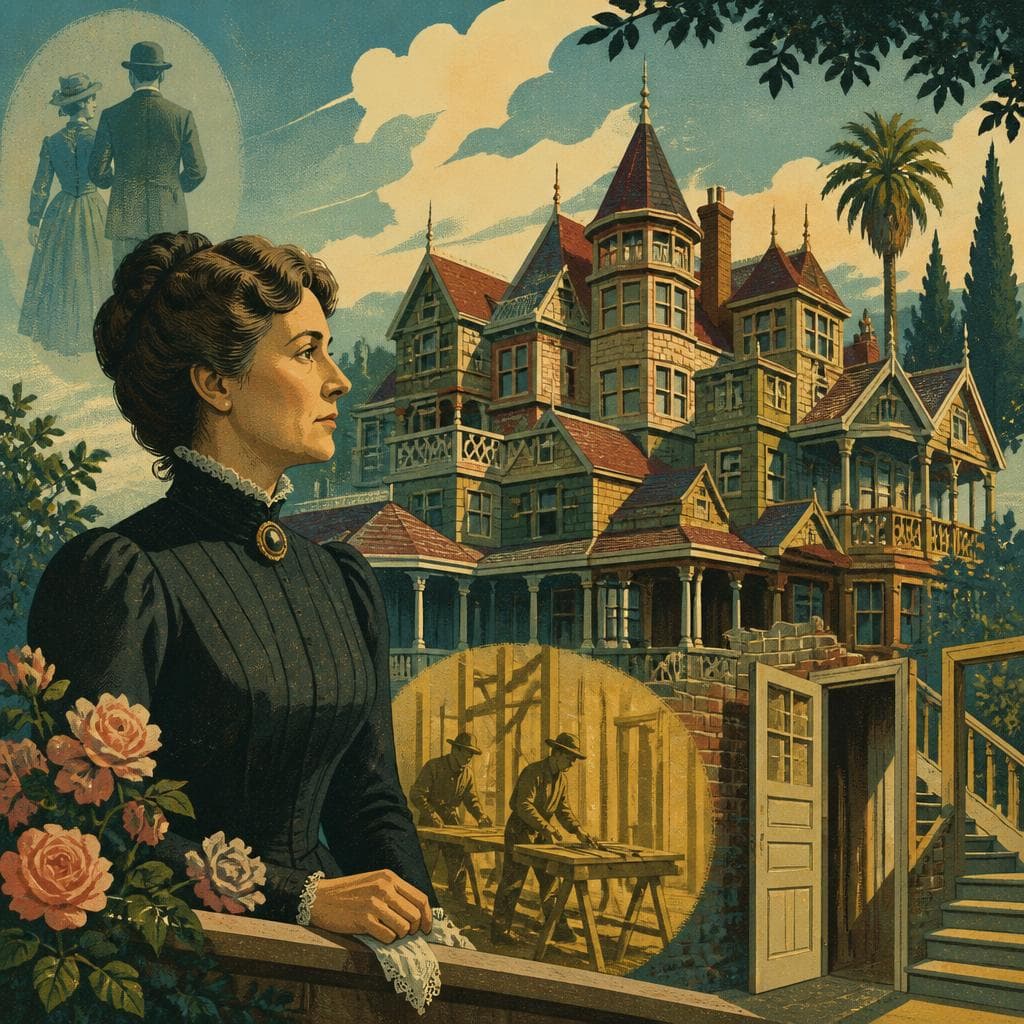 Cover art for Sarah Winchester and the House the Story Built