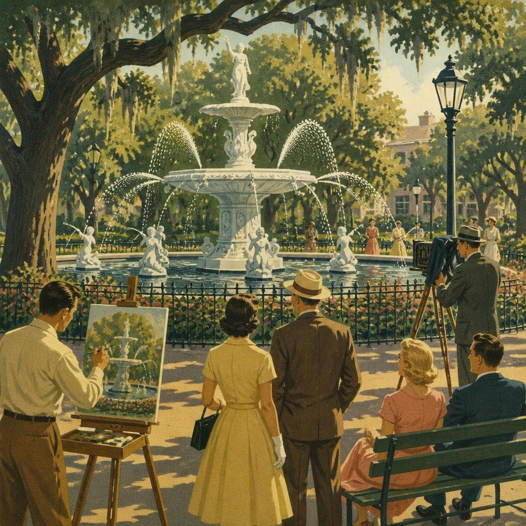 Cover art for How Savannah’s Fountain Learned to Pose