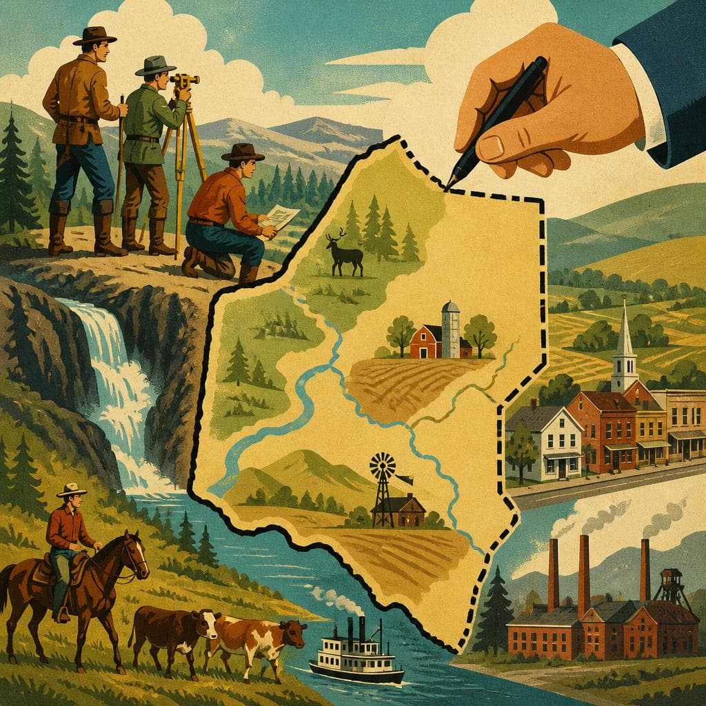 Cover art for A County Drawn at the Edge