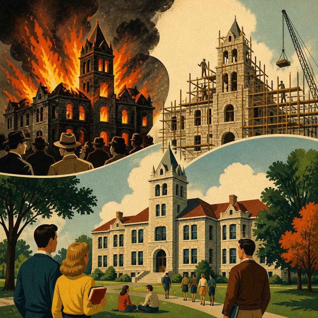 Cover art for The Fire That Made Old Central