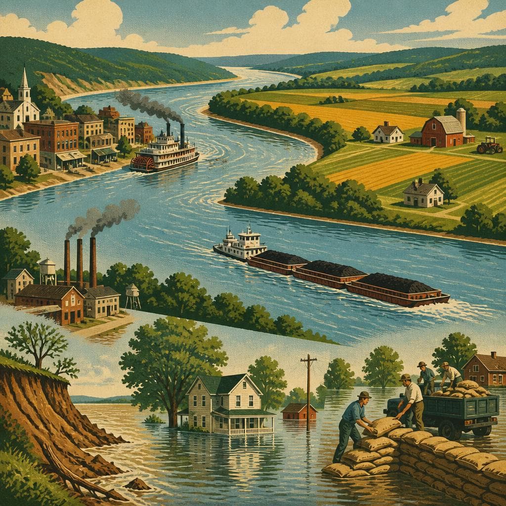 Cover art for Where the River Builds, and Floods