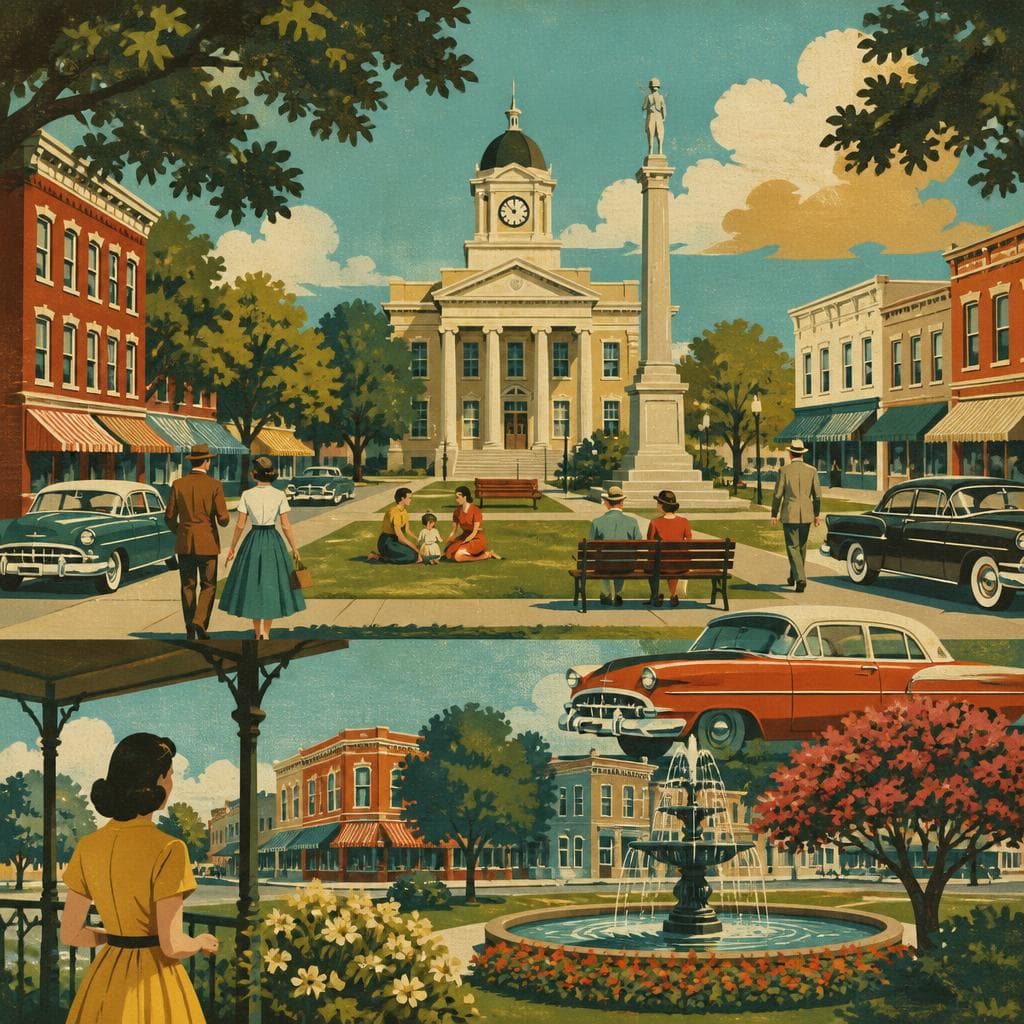 Cover art for Around the Square, Covington Learned Its Face