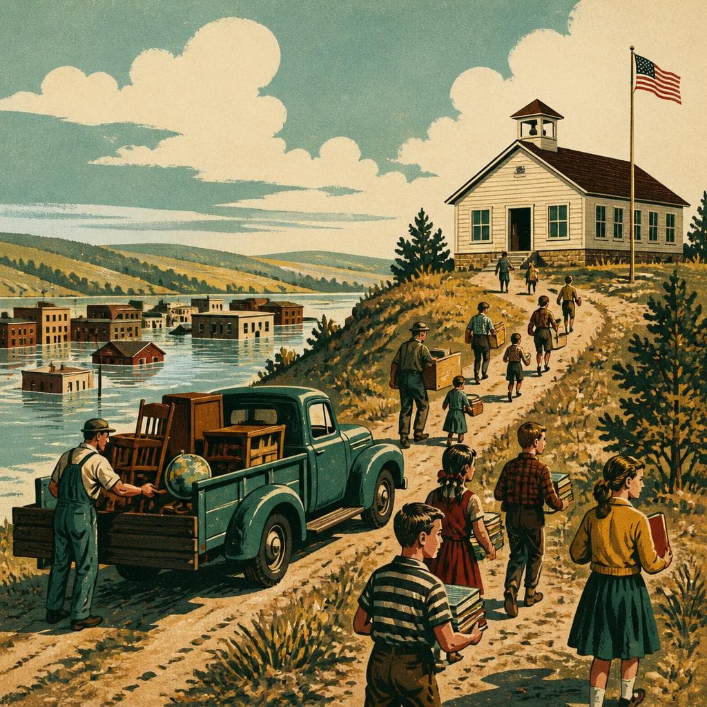 Cover art for When Niobrara Moved, the School Moved With It