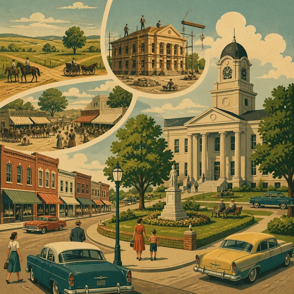 Cover art for Around the Square, a Town Takes Shape