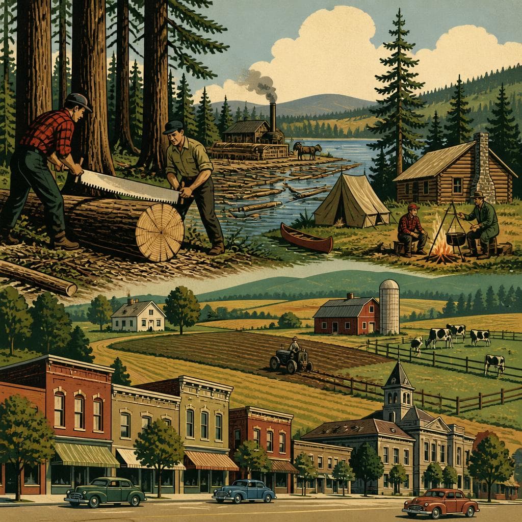 Cover art for From Timber to Towns in Barron County