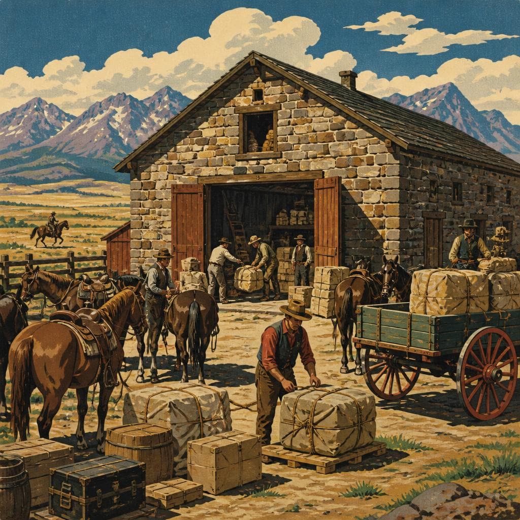 Cover art for Before the Riders, the Freight Barn