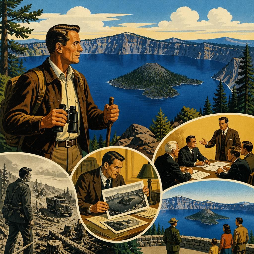 Cover art for The Man Who Wouldn’t Let Crater Lake Be Ignored