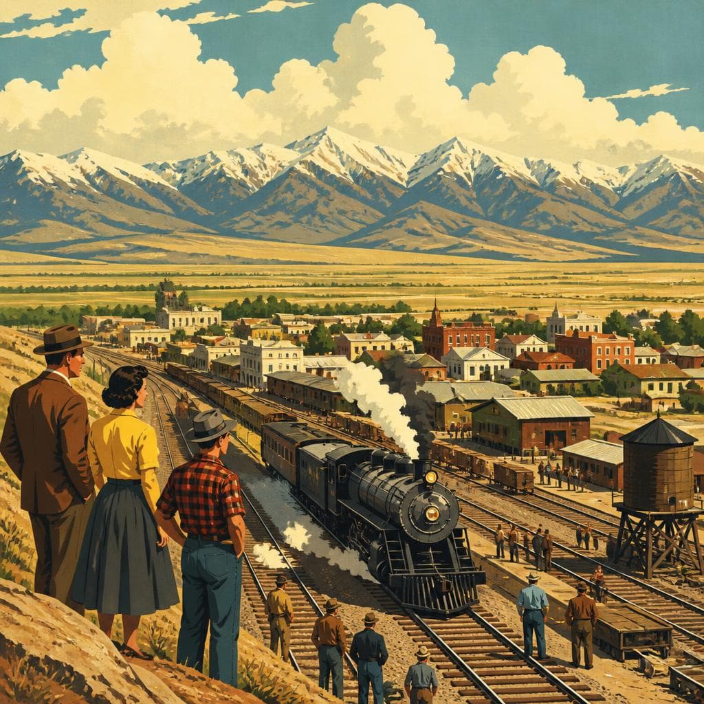 Cover art for When the Rails Drew a Town From Open Valley