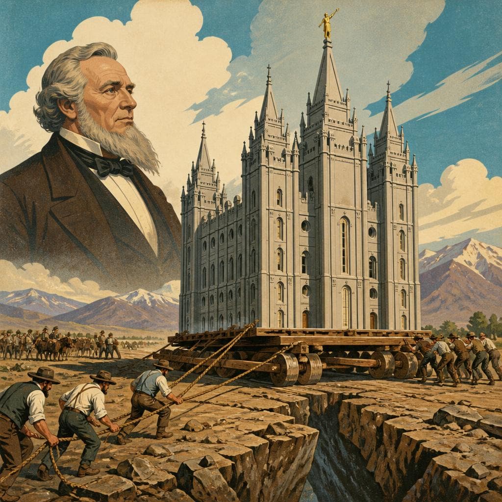 Cover art for The Temple Brigham Young Set in Motion