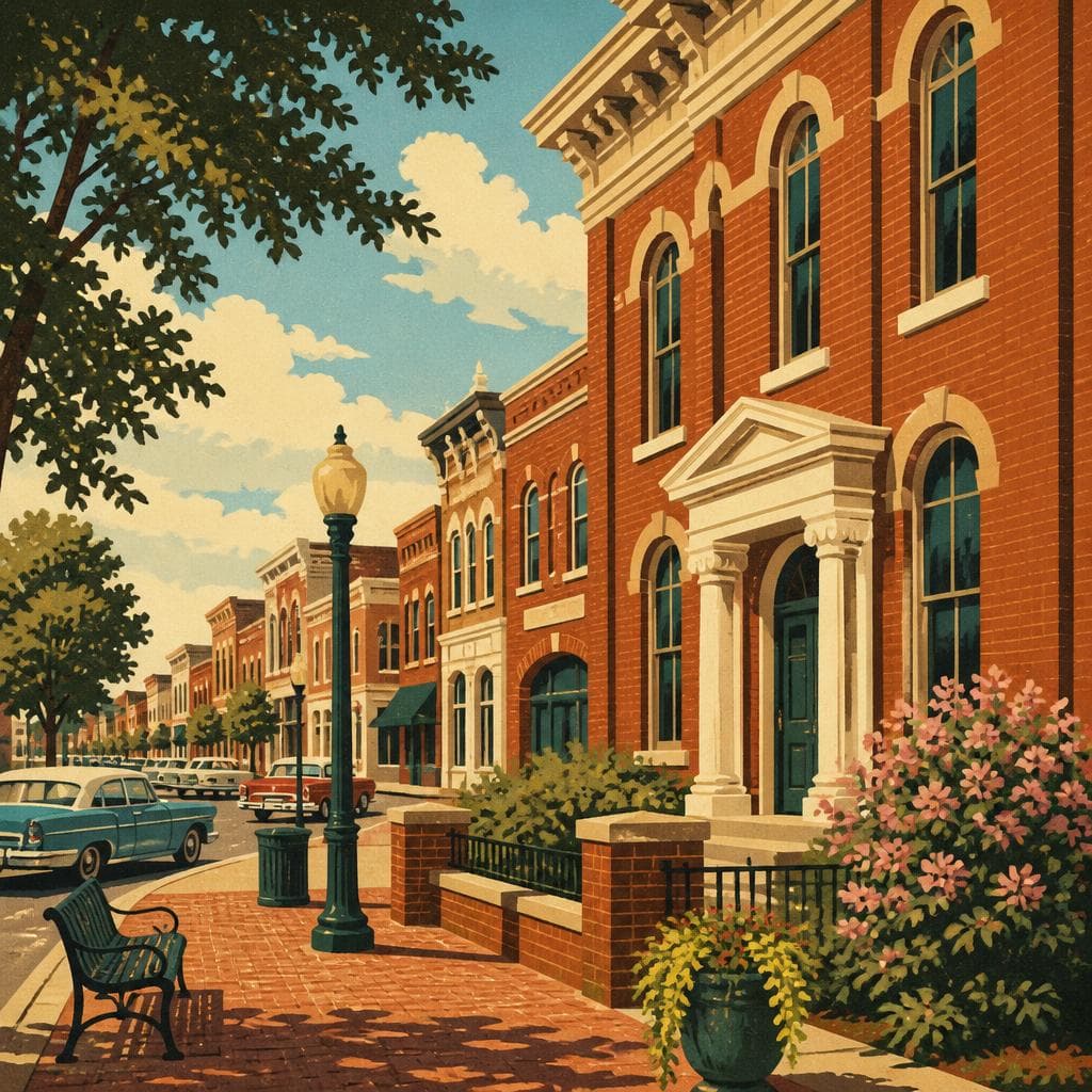 Cover art for Downtown Lincolnton, Dressed in Brick