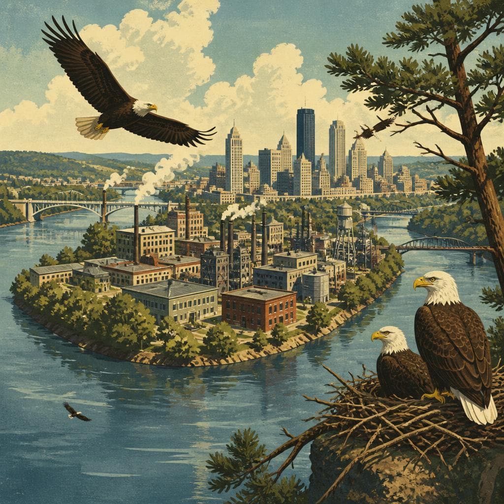 Cover art for Where Eagles Returned Above the River