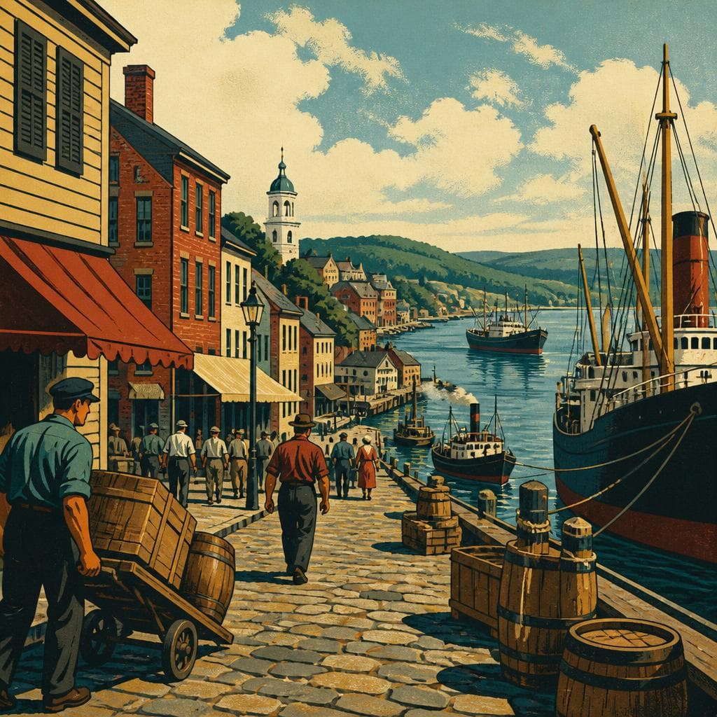 Cover art for Where the River Made a Town