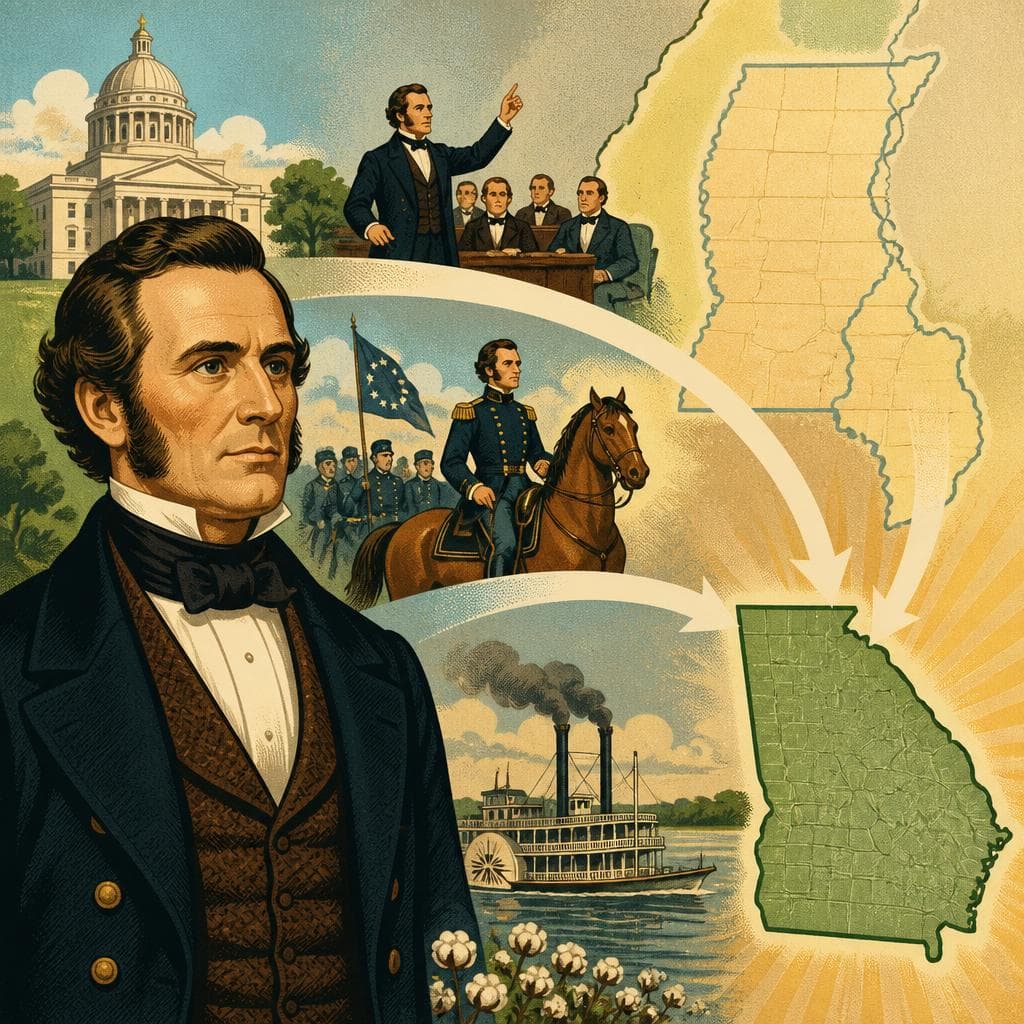 Cover art for How John A. Quitman Reached a Georgia Map
