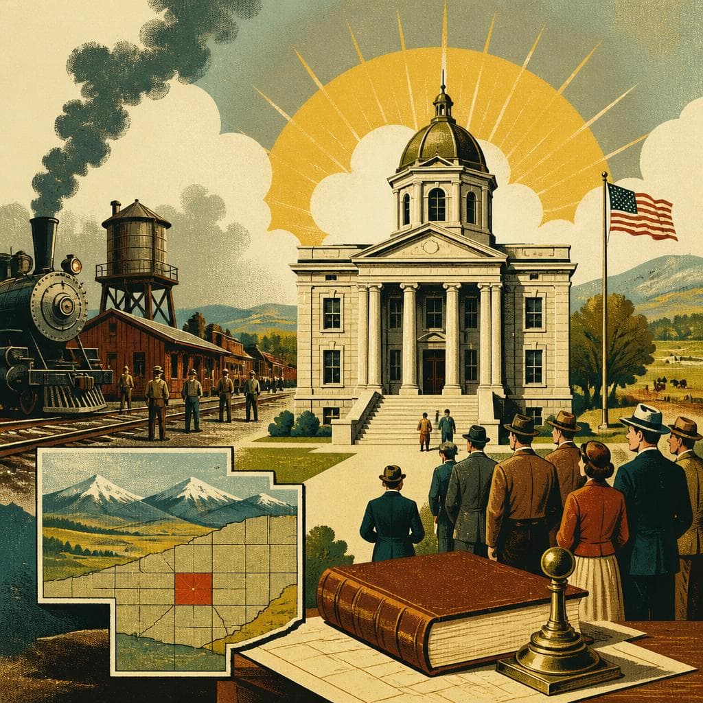 Cover art for When the Railroad Town Became the County Seat