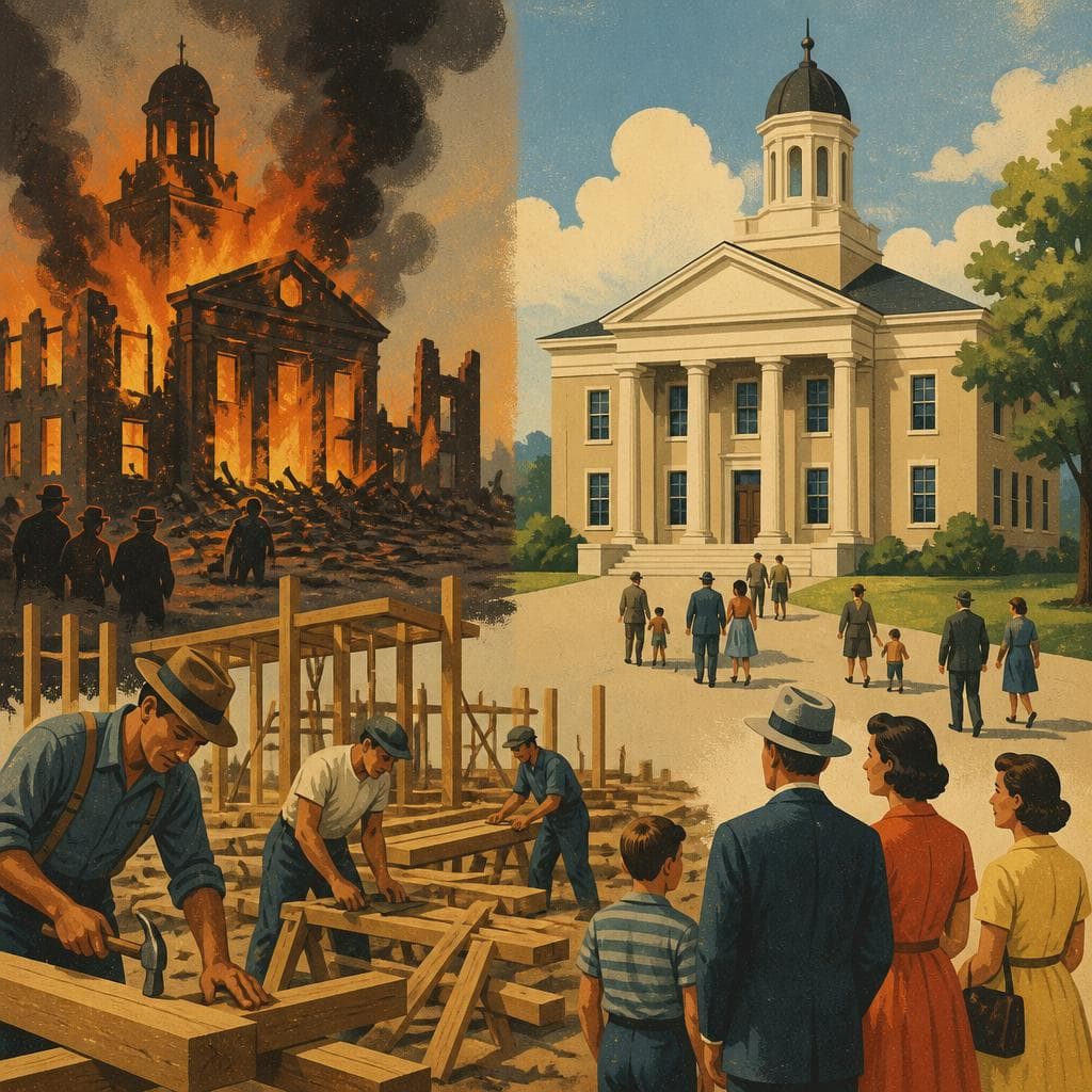 Cover art for After the Fire, a New Courthouse