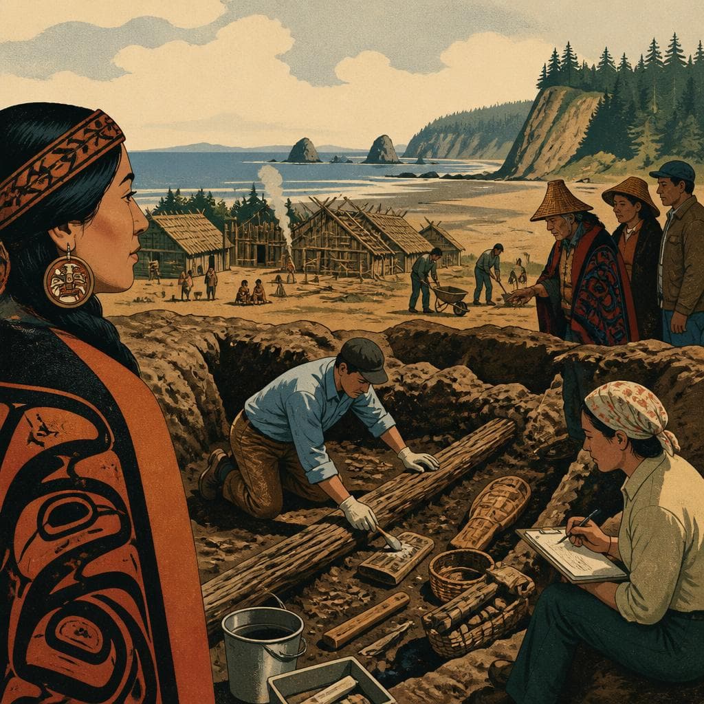 Cover art for When the Mud Held a Village