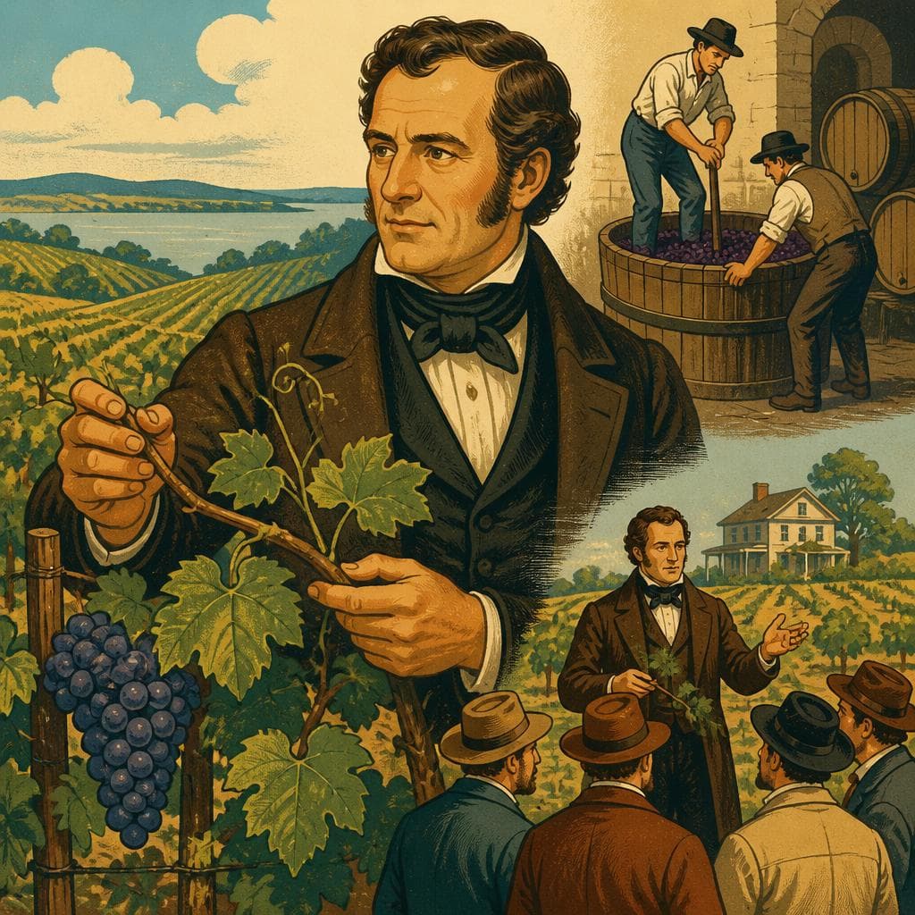 Cover art for The Man Who Taught America to Tend the Vine