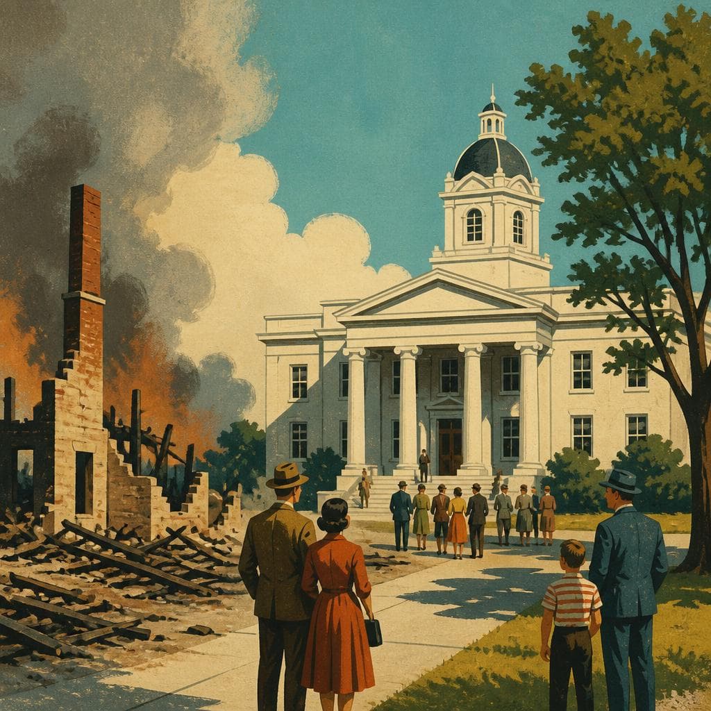 Cover art for After the Fire, a Courthouse Endured