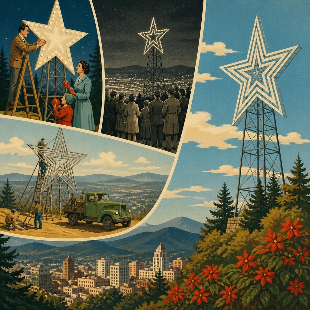 Cover art for When a Christmas Star Became Roanoke’s Symbol
