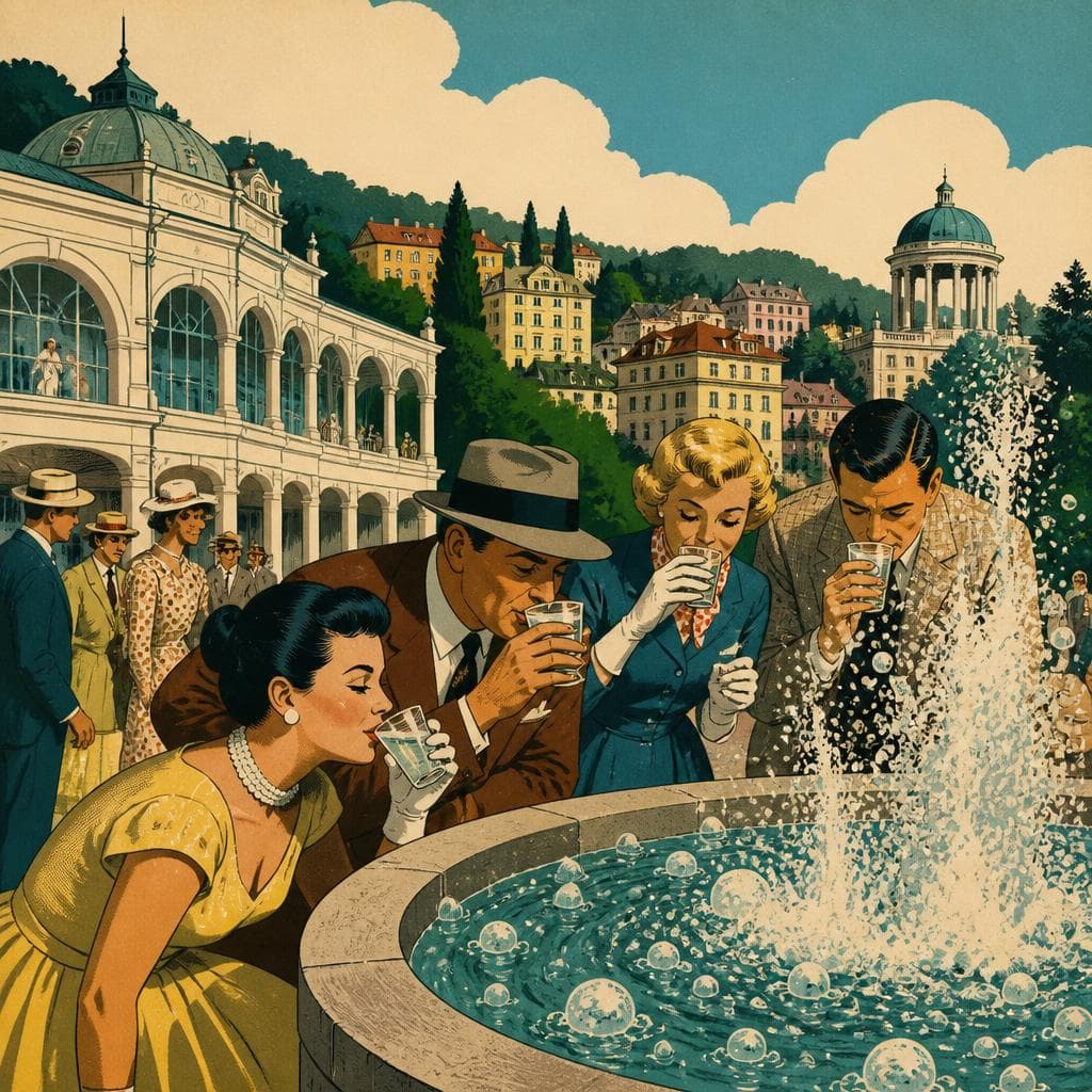 Cover art for Where the Water Fizzes and the Town Leans In