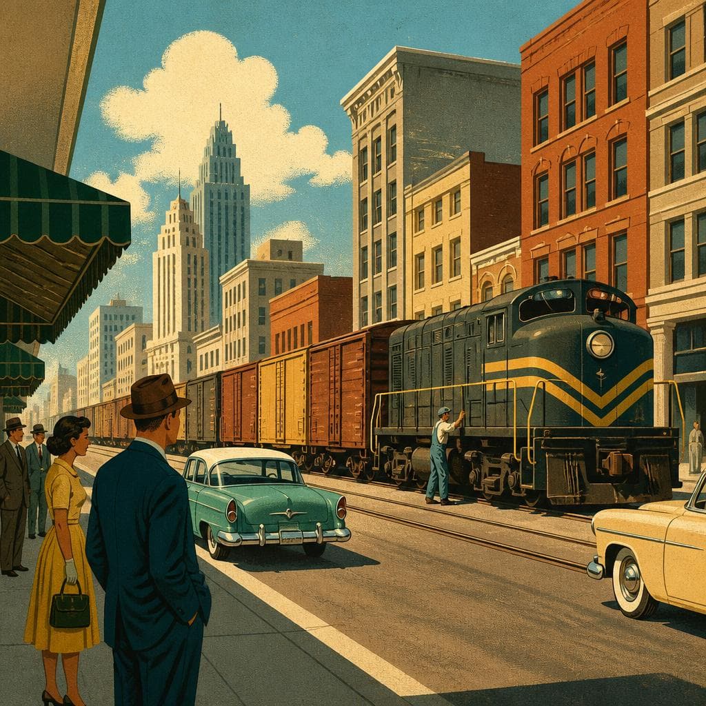 Cover art for Where Main Street Yields to Freight