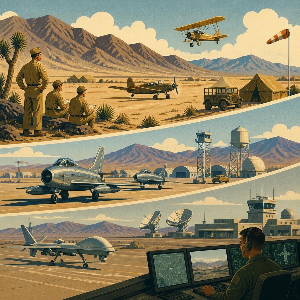 Cover art for From Desert Training Field to Drone Hub