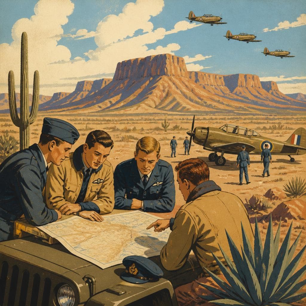 Cover art for Where the Desert Taught Allied Pilots