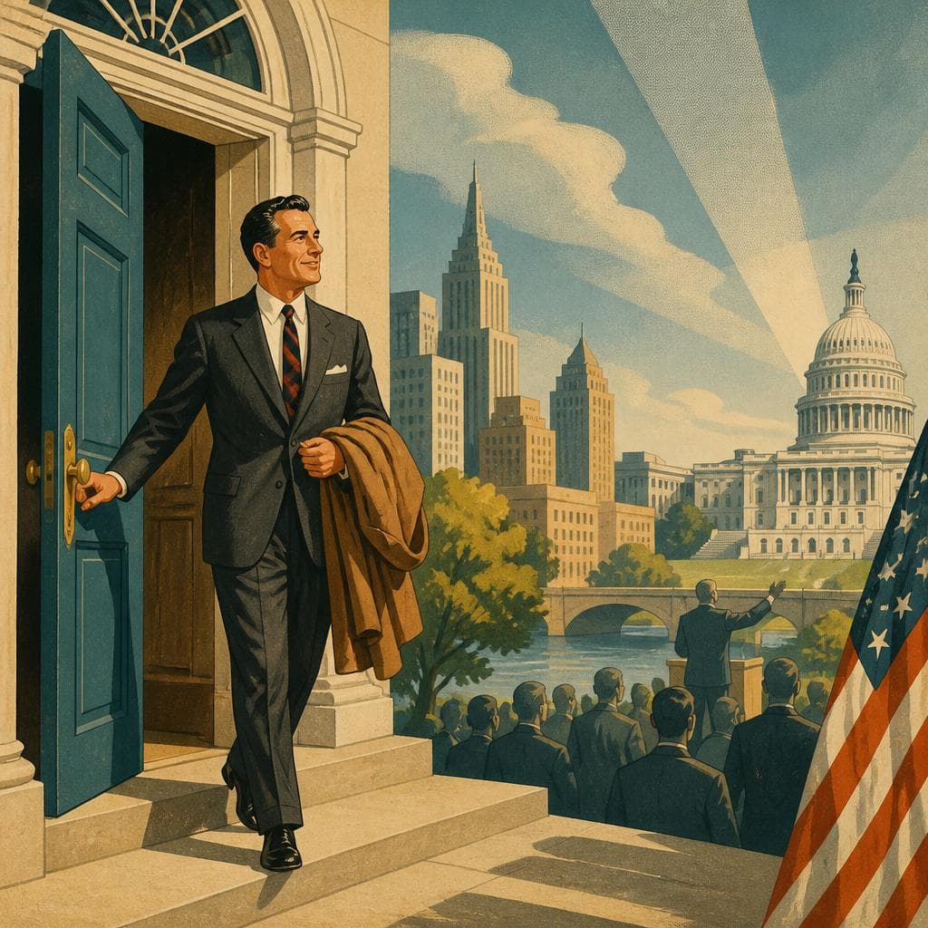 Cover art for The Mayoral Door Abraham Ribicoff Walked Through