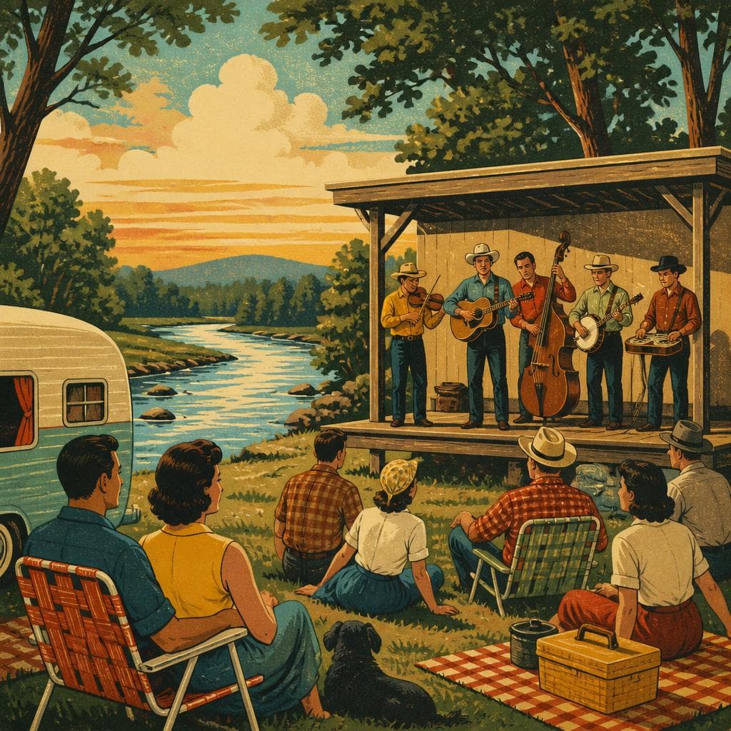 Cover art for Where the Riverbank Turns Into a Bluegrass Stage
