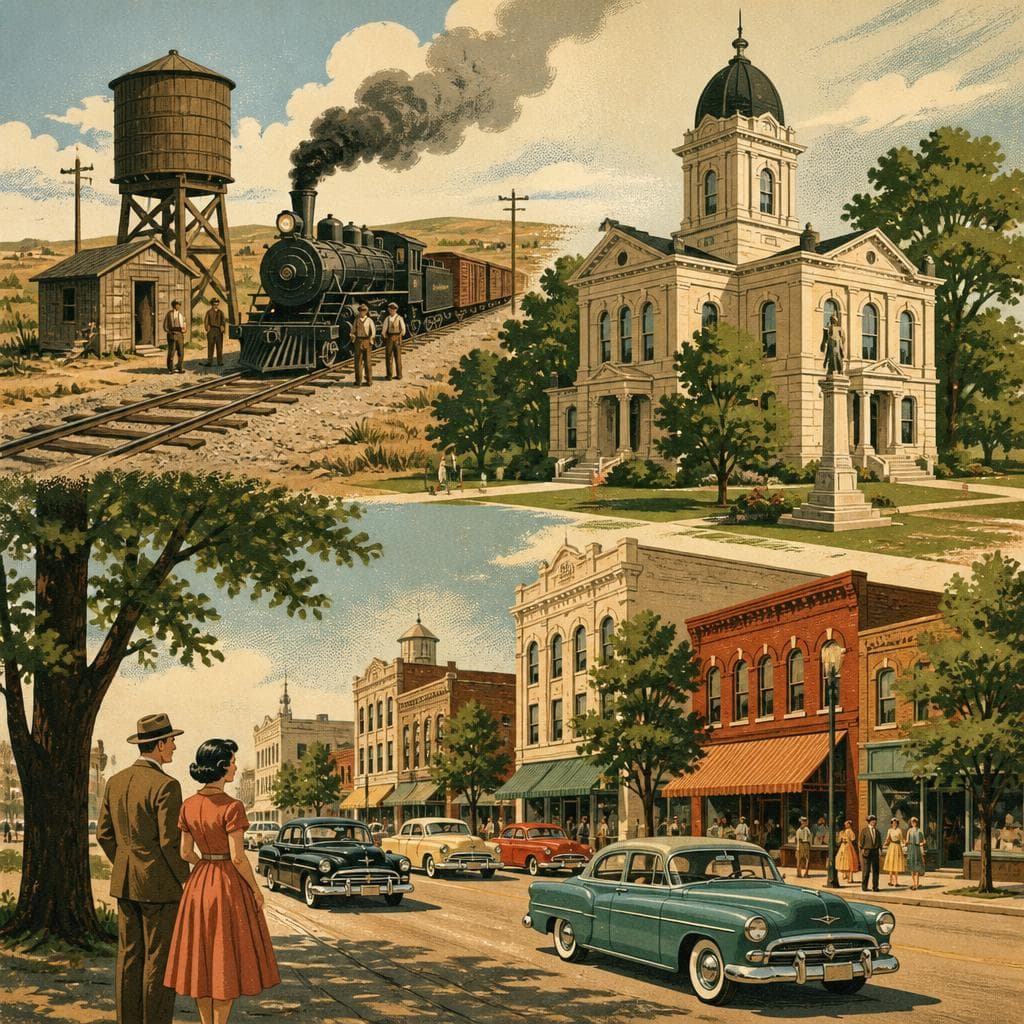 Cover art for Where the Railroad Stopped, a County Seat Rose