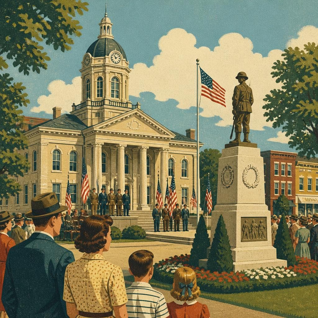 Cover art for Where a County Remembered Its Soldiers
