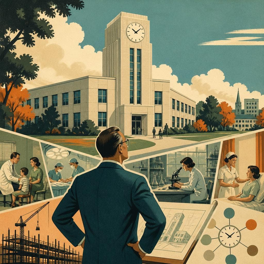 Cover art for The Building That Put Medicine on One Clock