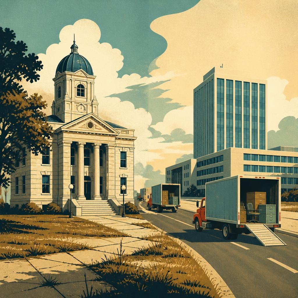 Cover art for When Growth Moved On, the Courthouse Stayed