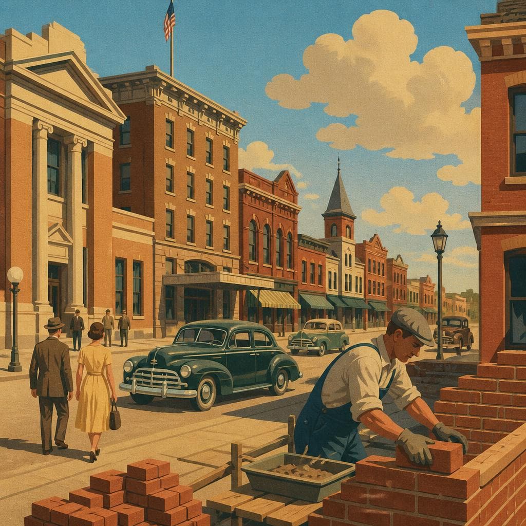 Cover art for Where Ritzville Learned to Build in Brick