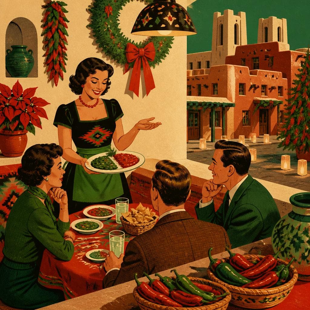 Cover art for Where Christmas Means Red and Green