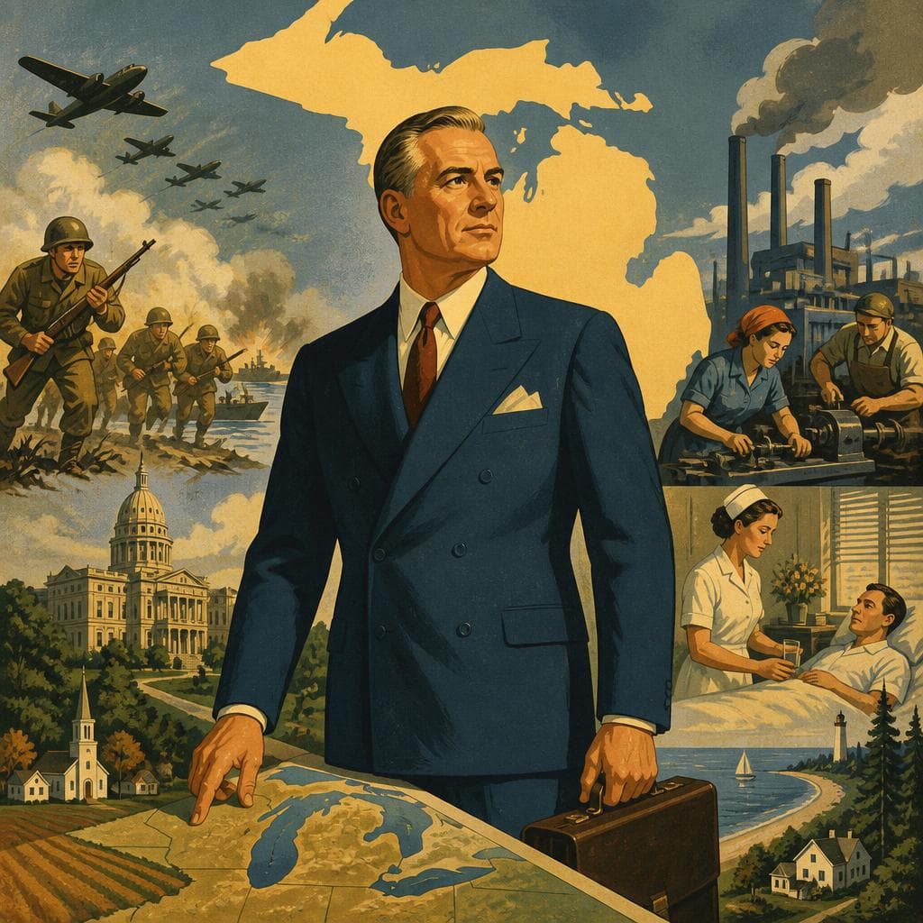 Cover art for The Banker Who Carried Michigan Through War