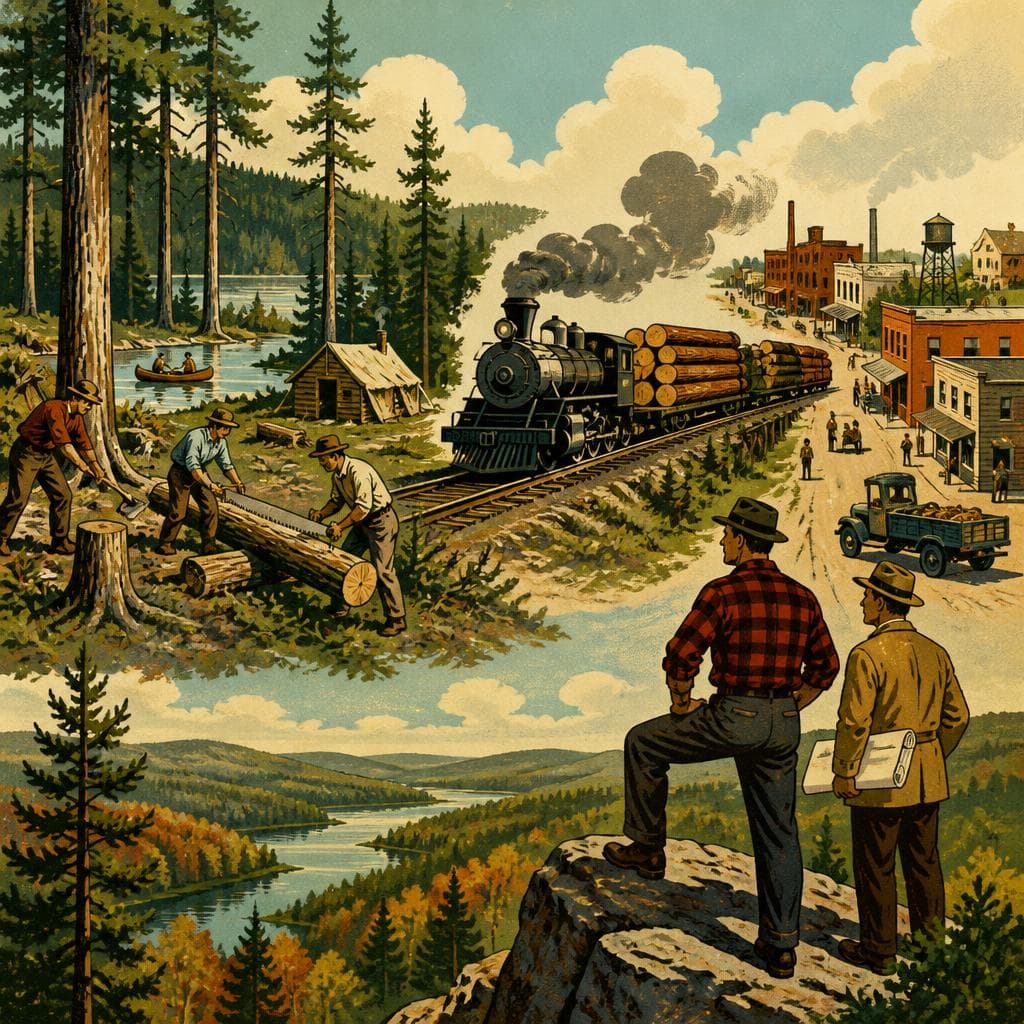 Cover art for When the Forest Became Langlade County