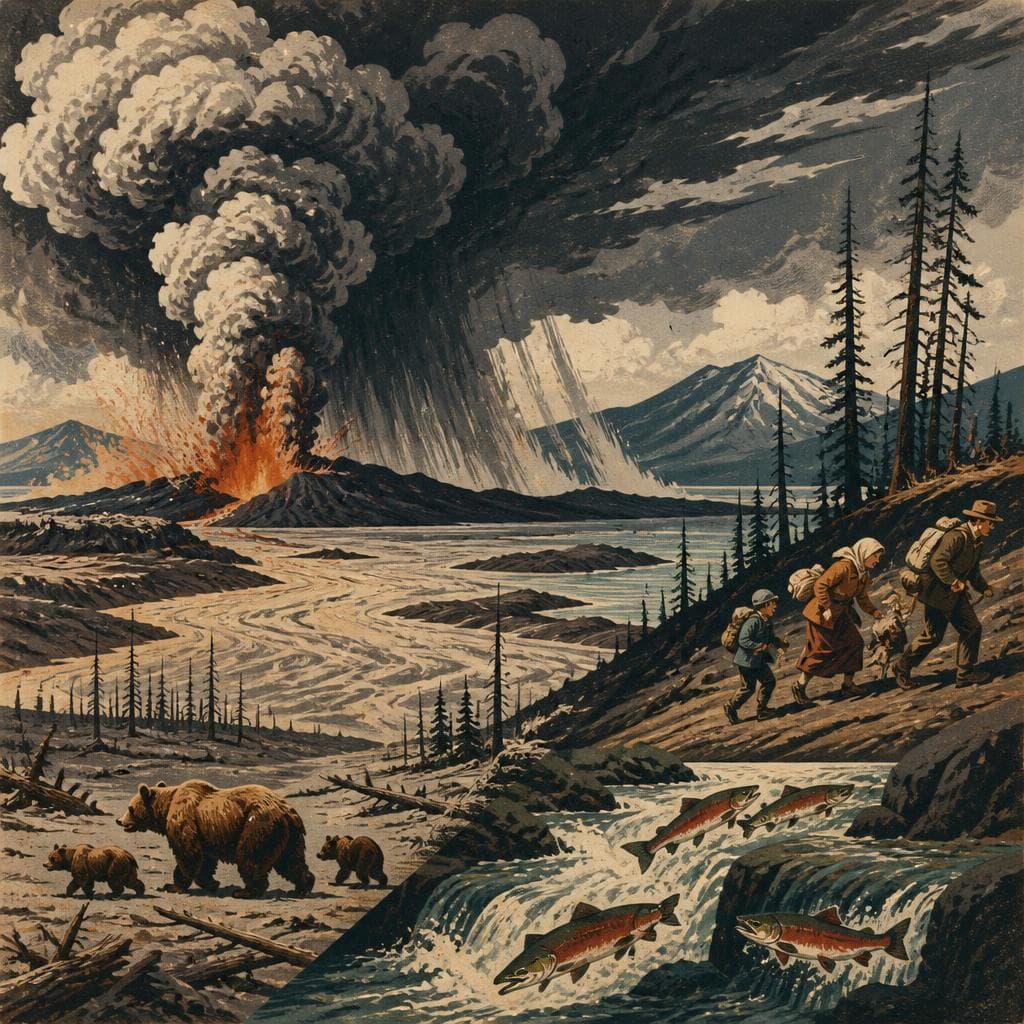 Cover art for When Ash Turned Day to Night at Katmai