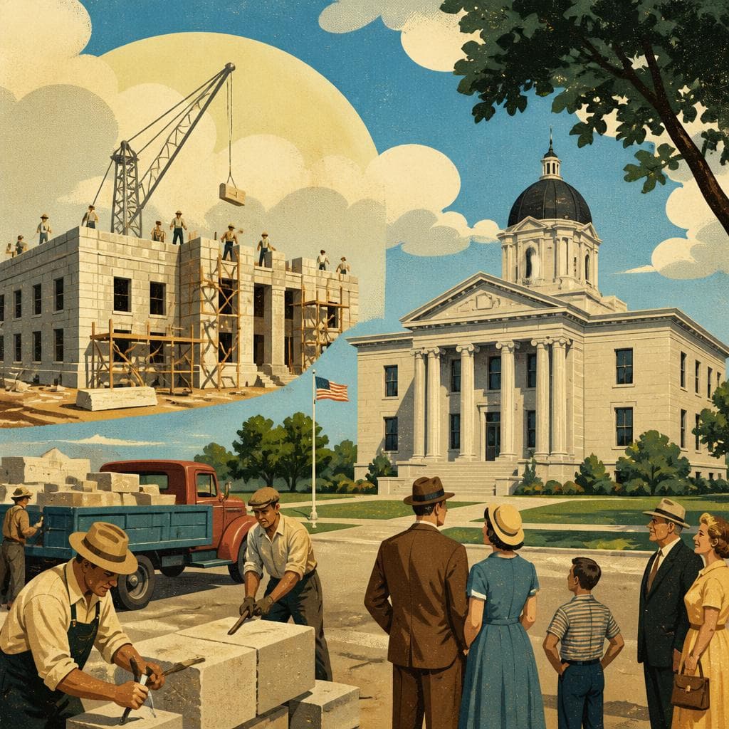 Cover art for A Prairie County Builds in Stone