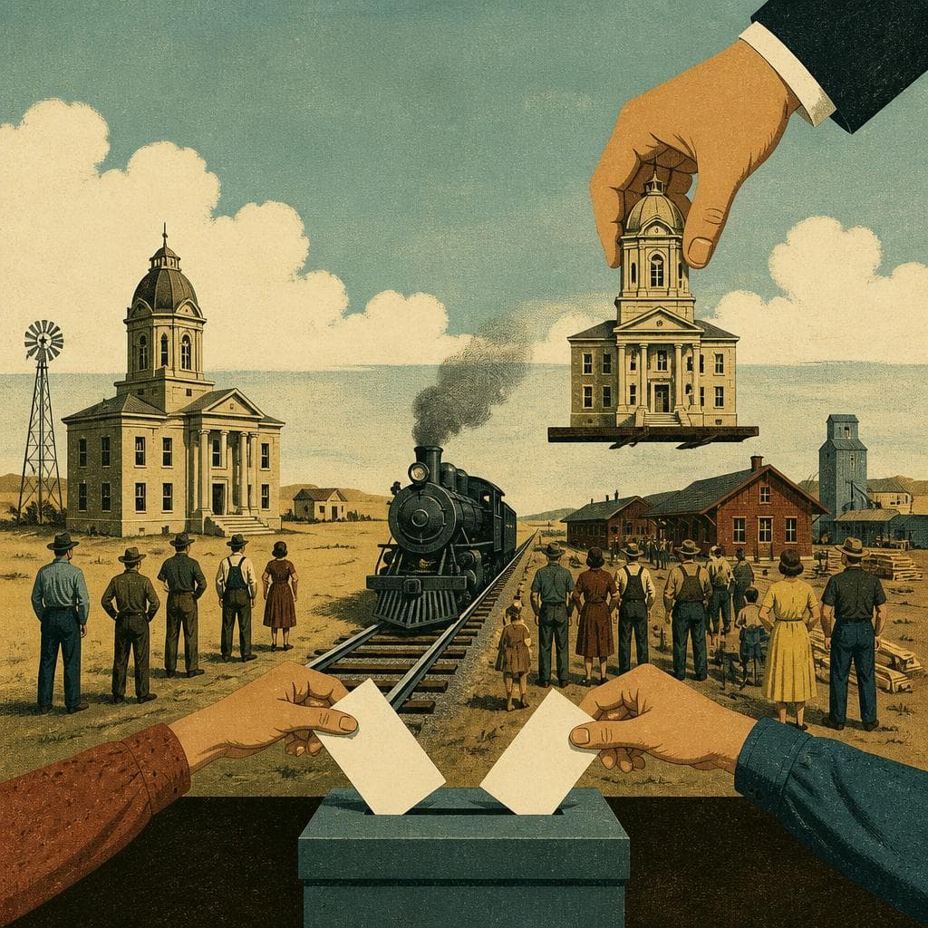 Cover art for When the Railroad Moved the Courthouse