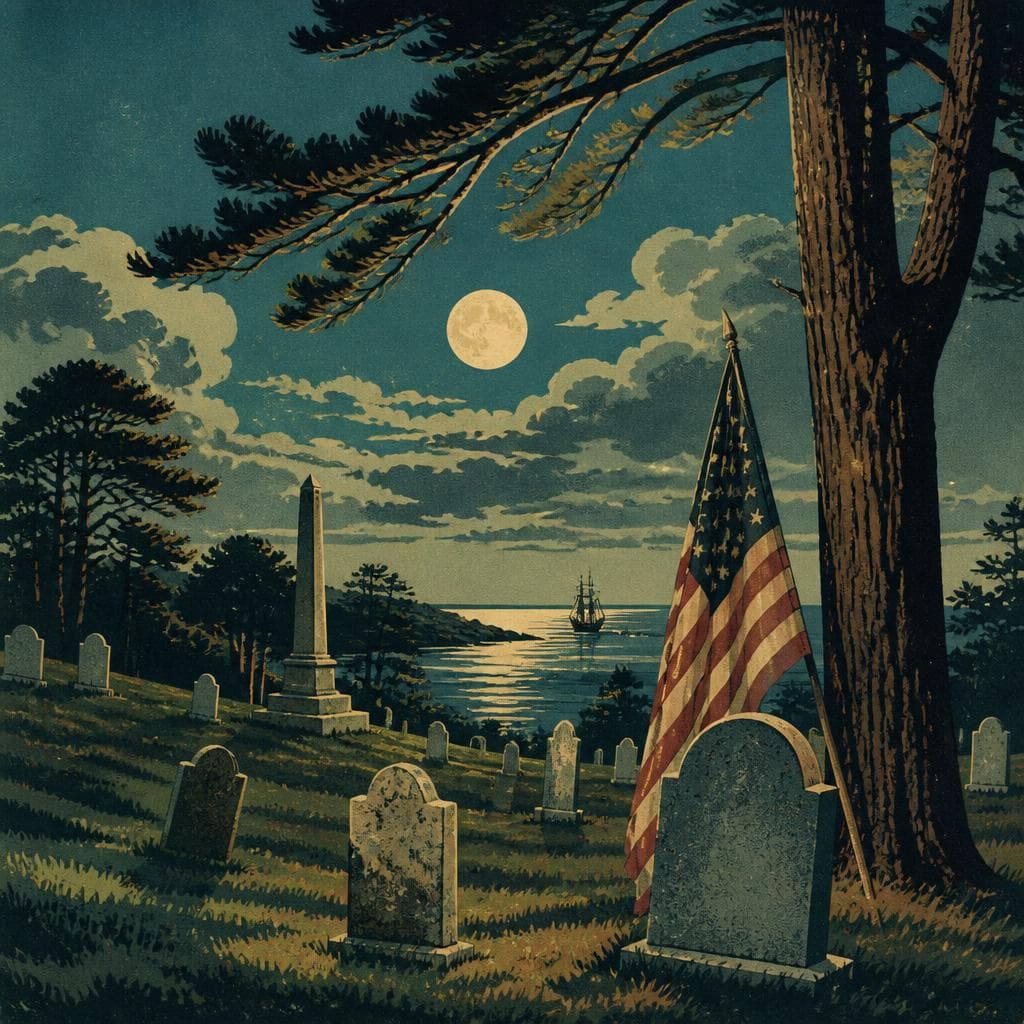 Cover art for Where Patriots Rest and Ghost Stories Gather