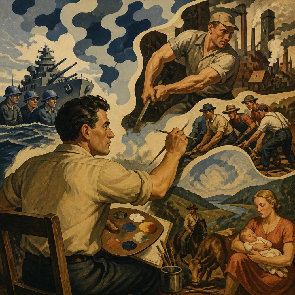 Cover art for How Navy Camouflage Changed Thomas Hart Benton