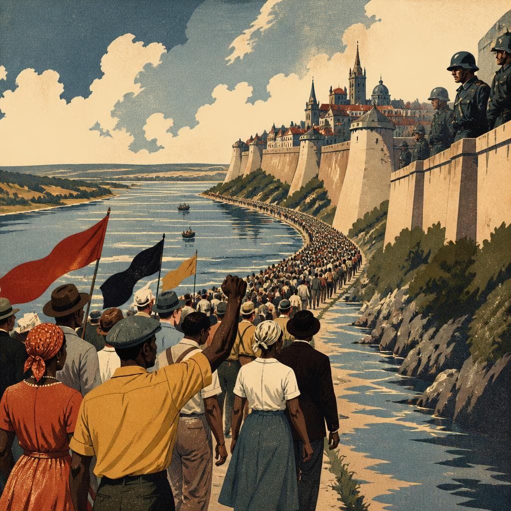 Cover art for The March Downriver