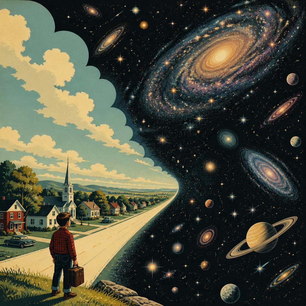 Cover art for From Marshfield to the Edge of the Universe