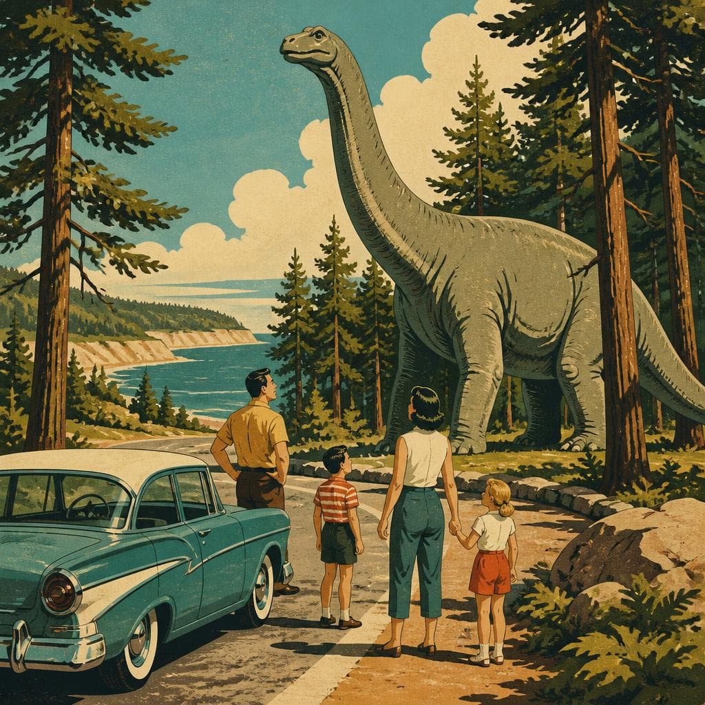 Cover art for Where the Roadside Went Prehistoric